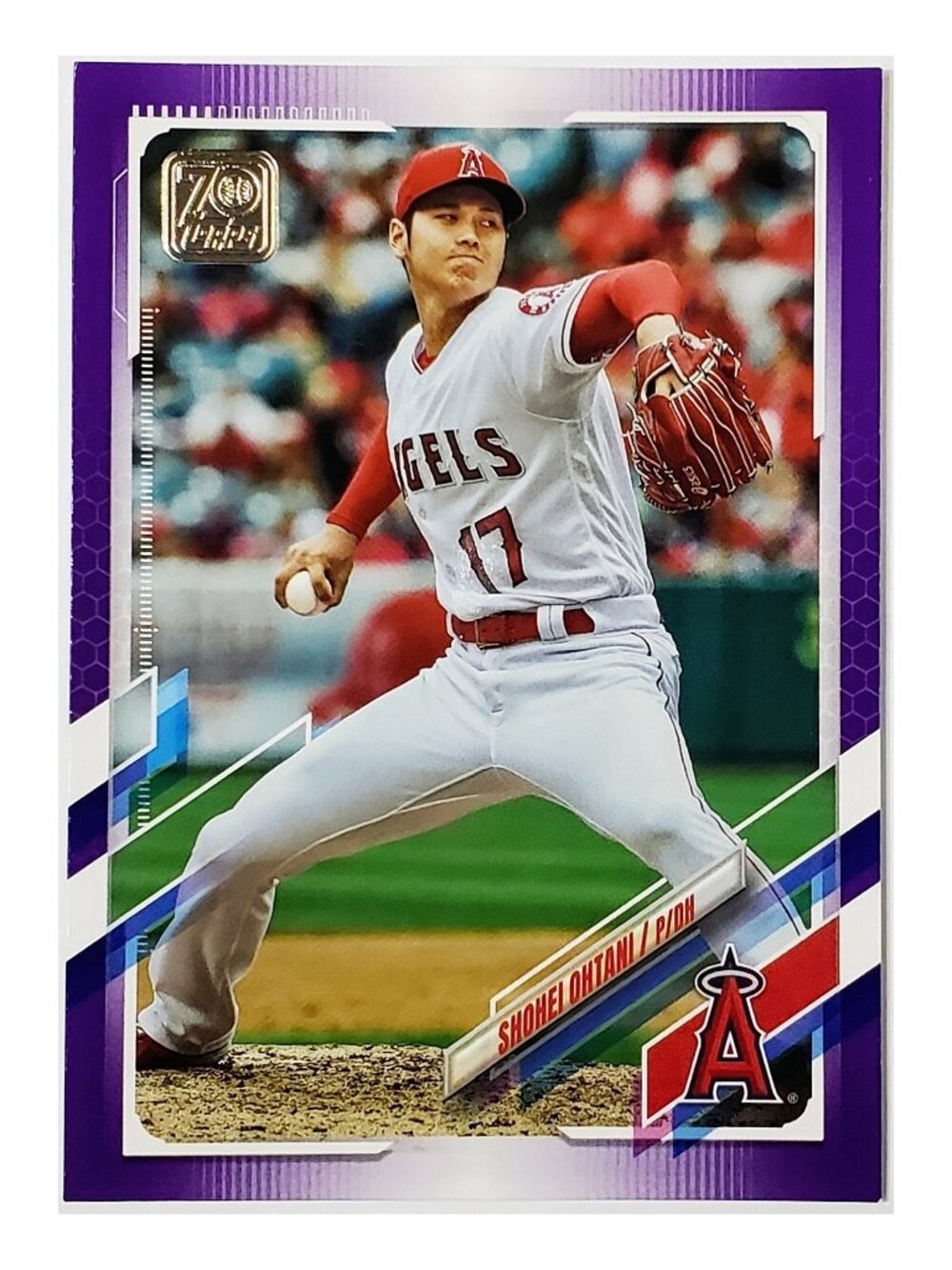 SHOHEI OHTANI PURPLE "MEIJER" VARIATION 2021 TOPPS #150, ANGELS, DODGERS, MVP!
